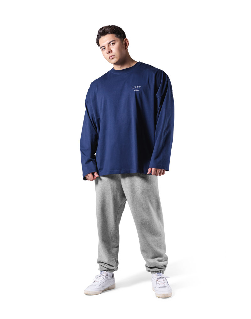 LÝFT Extra Big Long T-Shirt - Navy