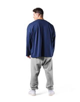 LÝFT Extra Big Long T-Shirt - Navy