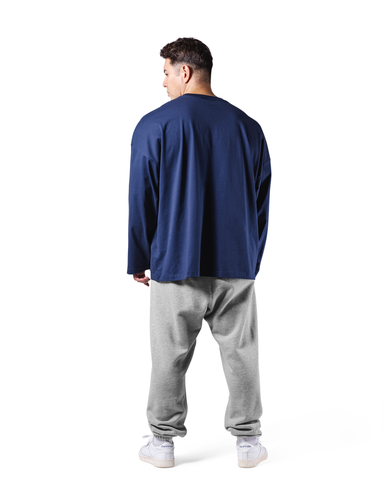 LÝFT Extra Big Long T-Shirt - Navy