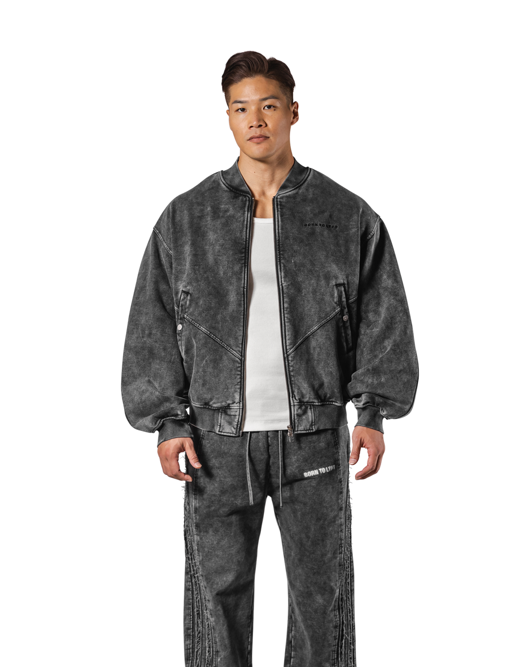 Vintage Sweat Bomber Jacket - Black – LÝFT Vintage Sweat Bomber Jacket - Black – LÝFT