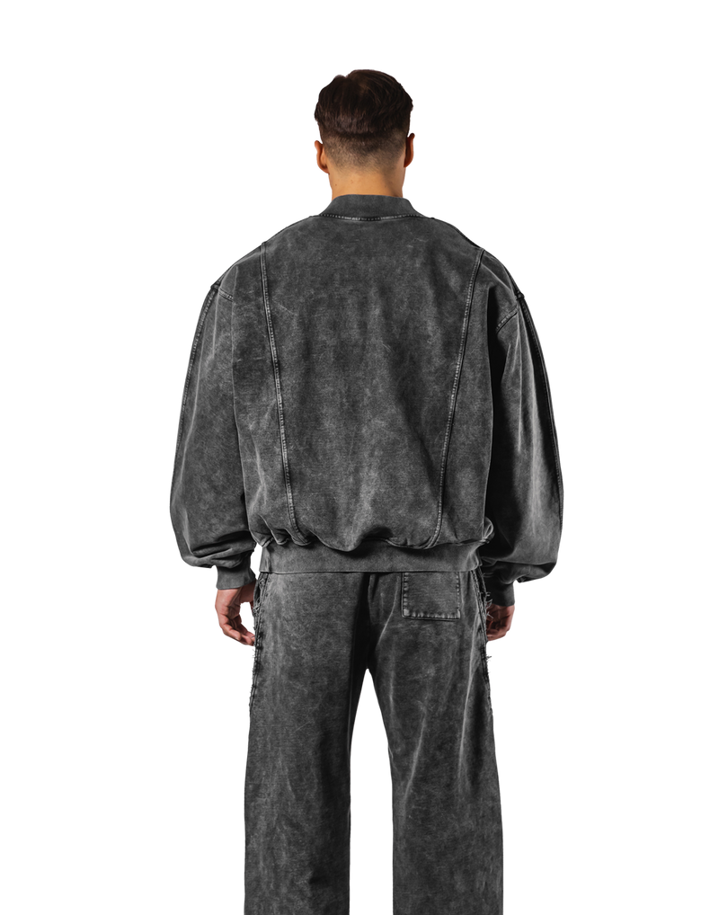 Vintage Sweat Bomber Jacket - Black – LÝFT Vintage Sweat Bomber Jacket - Black – LÝFT
