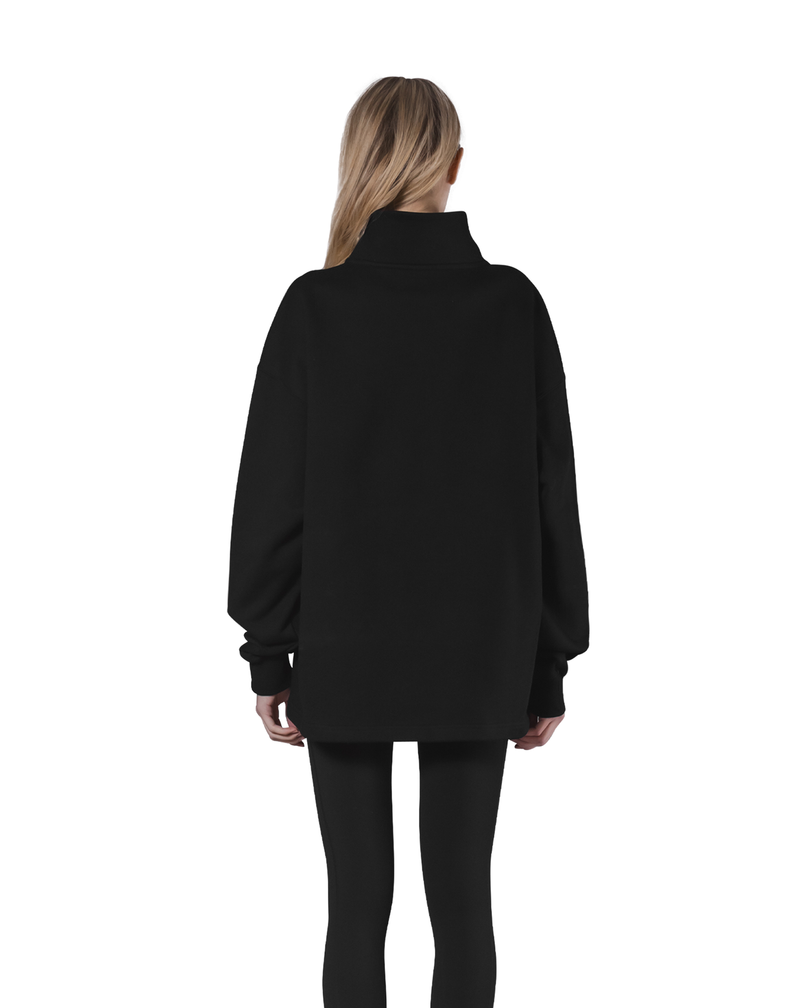 Half Zip Over Size Sweat - Black – LÝFT Half Zip Over Size Sweat - Black – LÝFT
