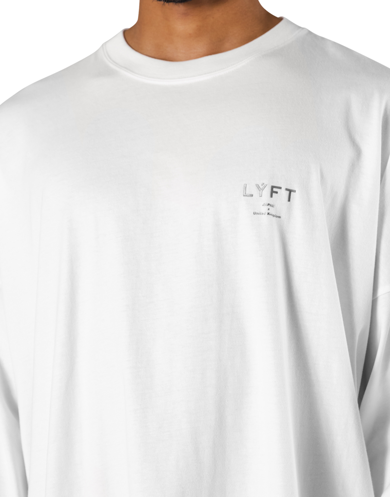 LÝFT Extra Big Long T-Shirt - White