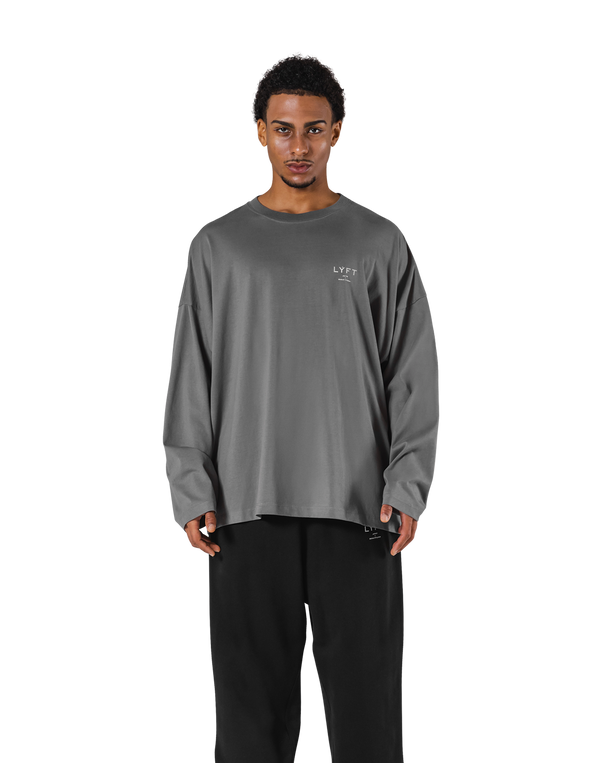 LÝFT Extra Big Long T-Shirt - D.Grey