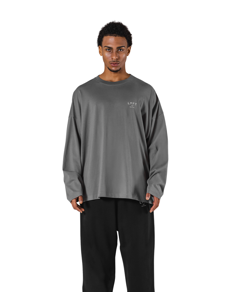 LÝFT Extra Big Long T-Shirt - D.Grey