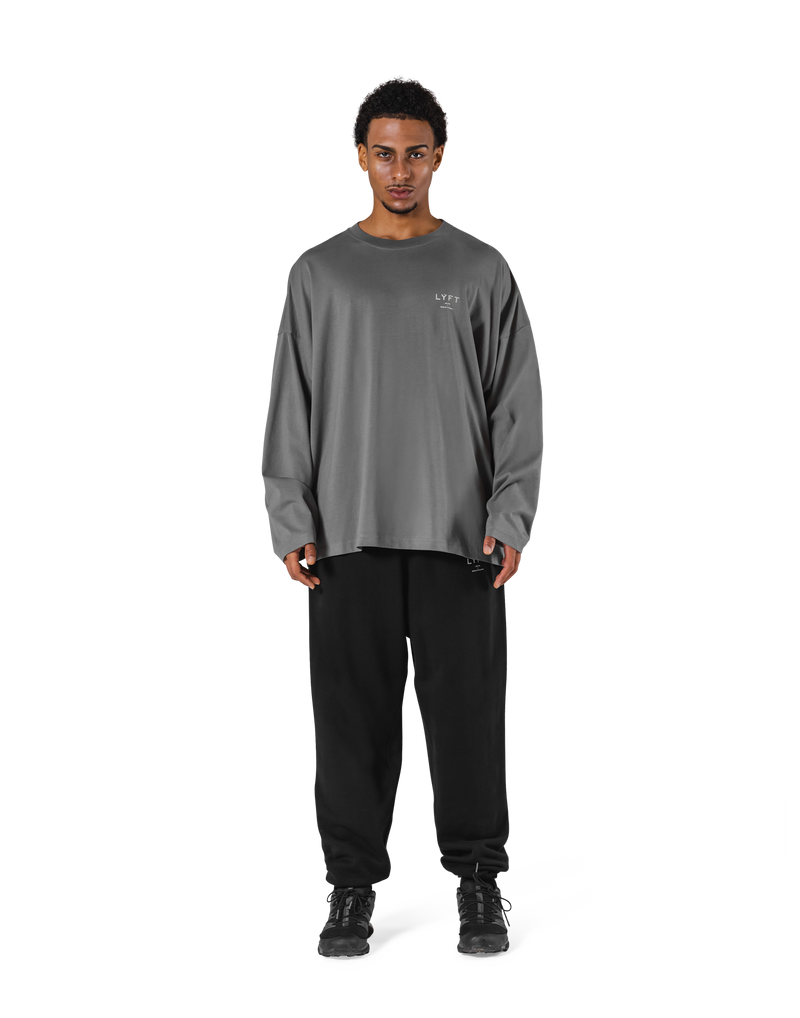 LÝFT Extra Big Long T-Shirt - D.Grey