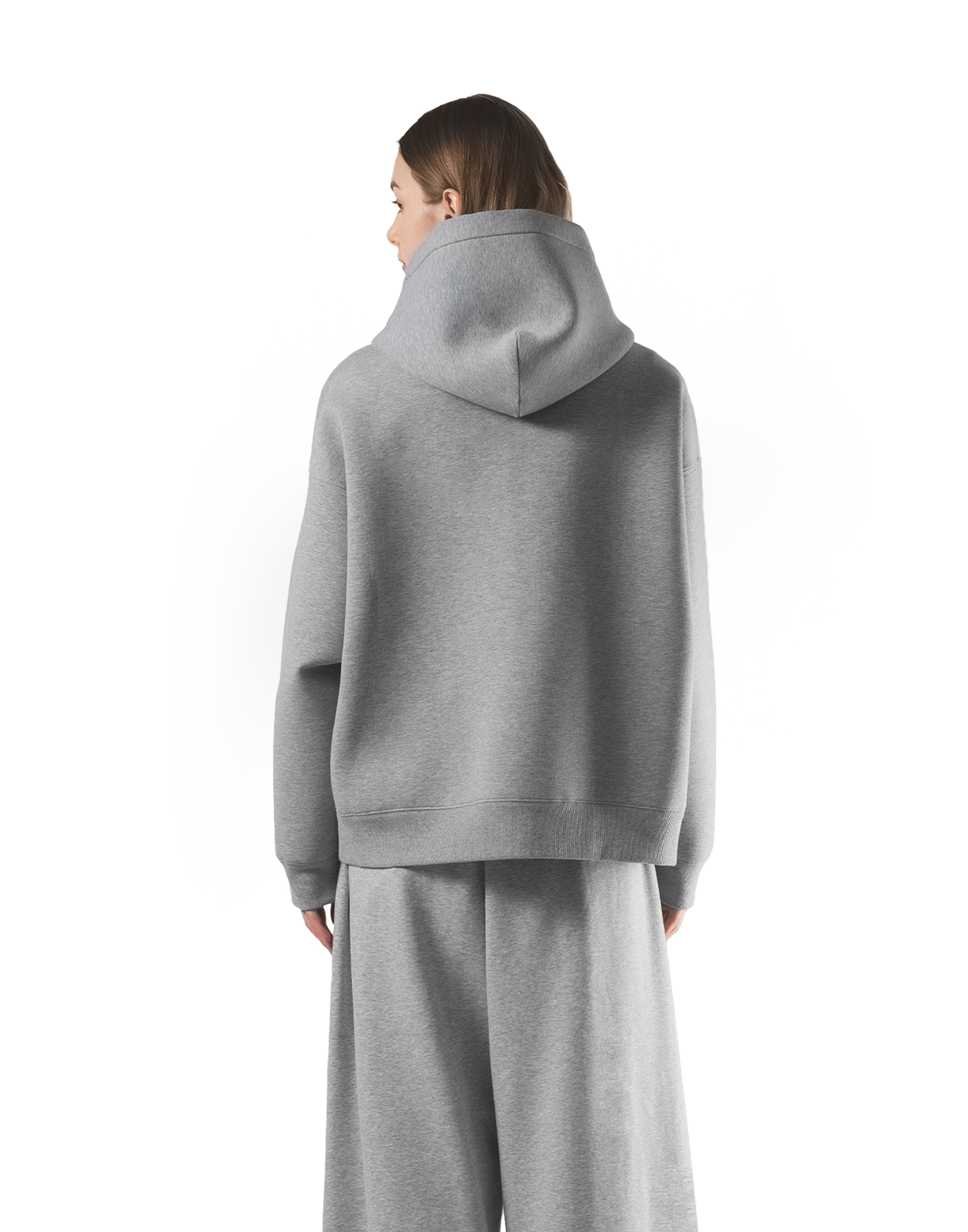 Double Face Zip-Up Hoodie - Grey – LÝFT