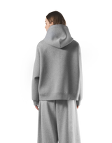 Double Face Zip-Up Hoodie - Grey