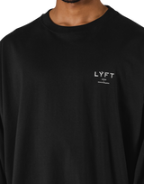 LÝFT Extra Big Long T-Shirt - Black