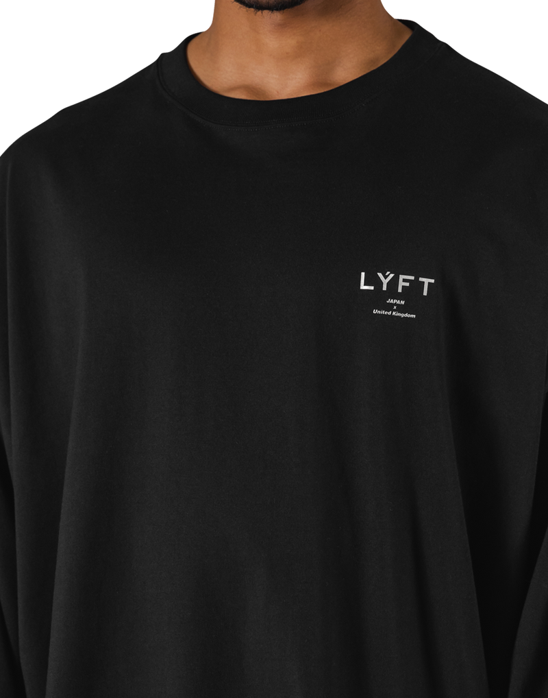 LÝFT Extra Big Long T-Shirt - Black