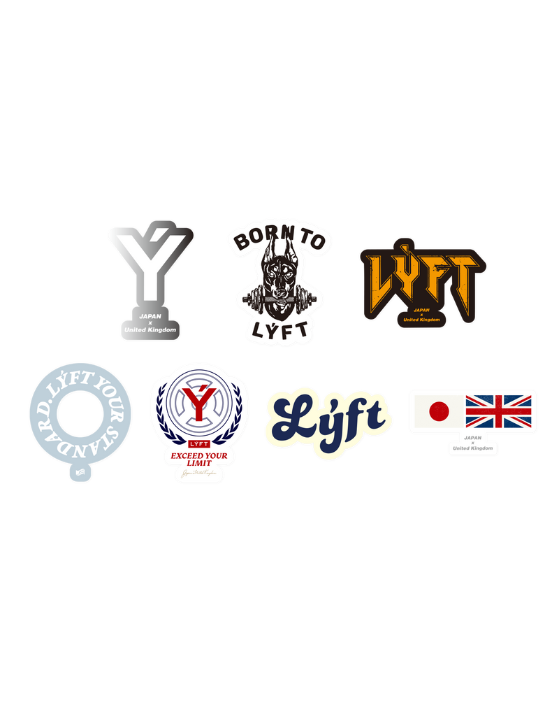 LÝFT Design Sticker Set Ver.1 - White