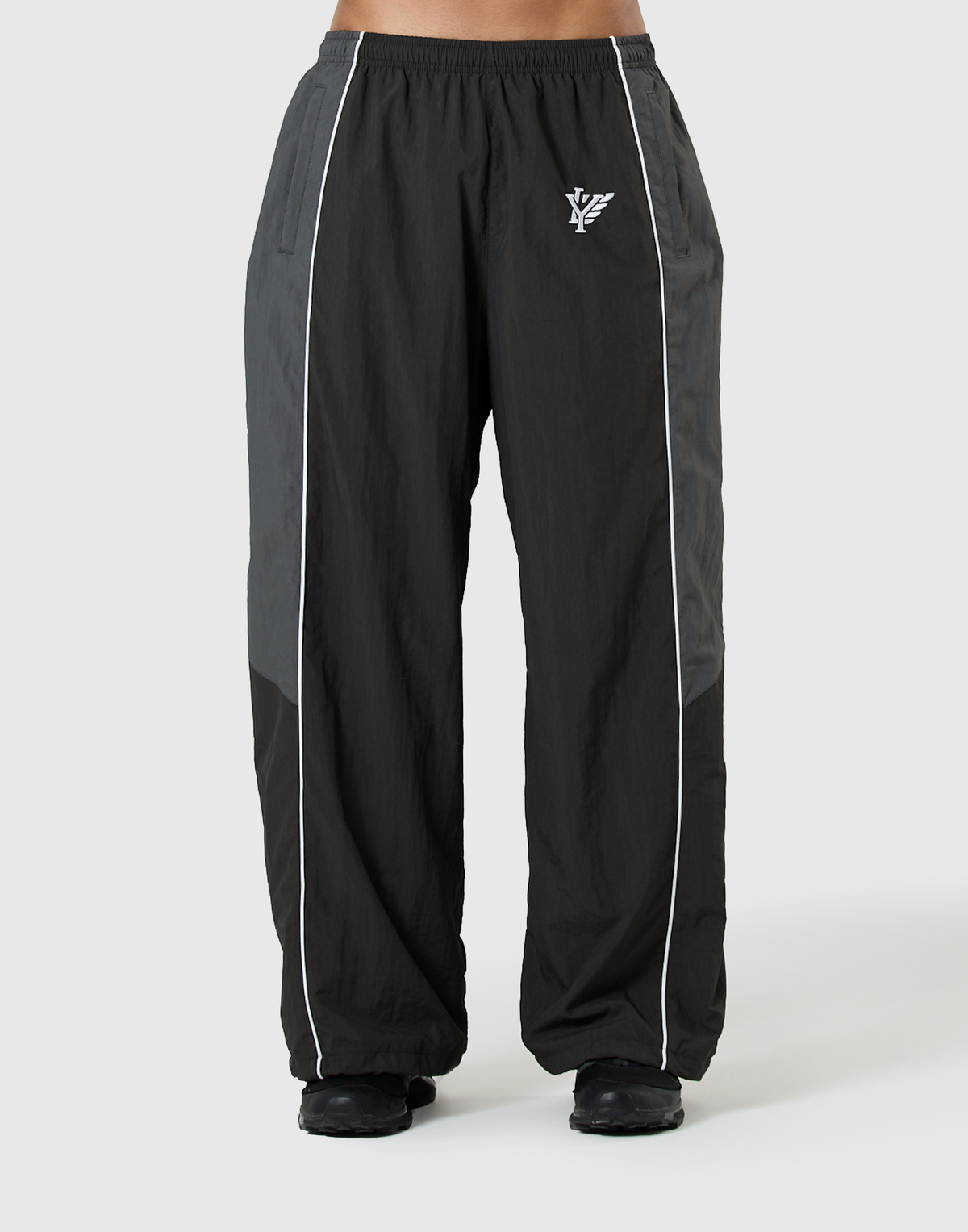 BORN TO LÝFT Racing Nylon Pants - Grey