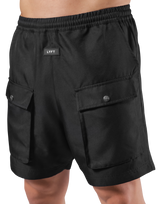 Pocket Twill Shorts - Black