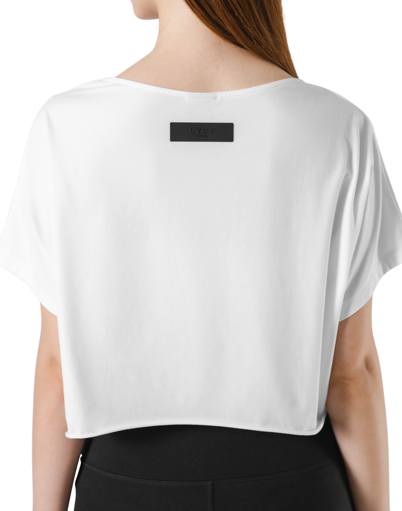 Loose Fit Stretch T-Shirt - White