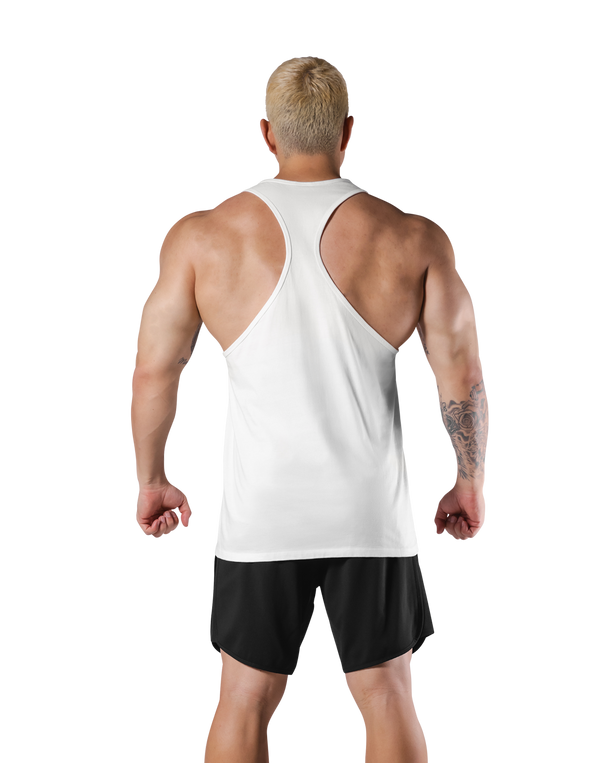 One Point Logo Training Tanktop - White