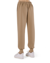 Double Knit Tapered Easy Pants - Beige