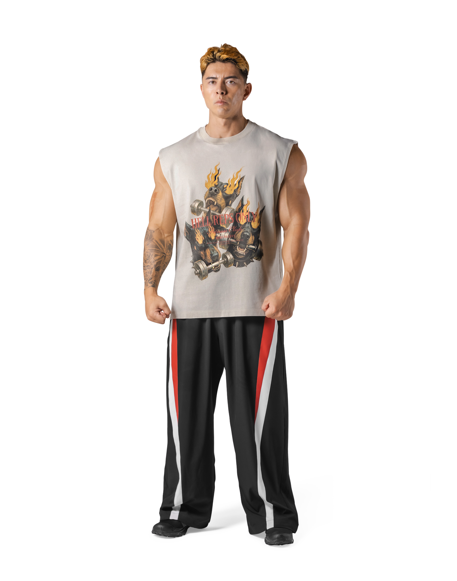 トップス LYFT TRIPLE DOG GRAPHIC VINTAGE TANKTOP Triple Dog トップス LYFT TRIPLE DOG GRAPHIC VINTAGE TANKTOP Triple Dog