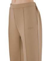 Double Knit Tapered Easy Pants - Beige