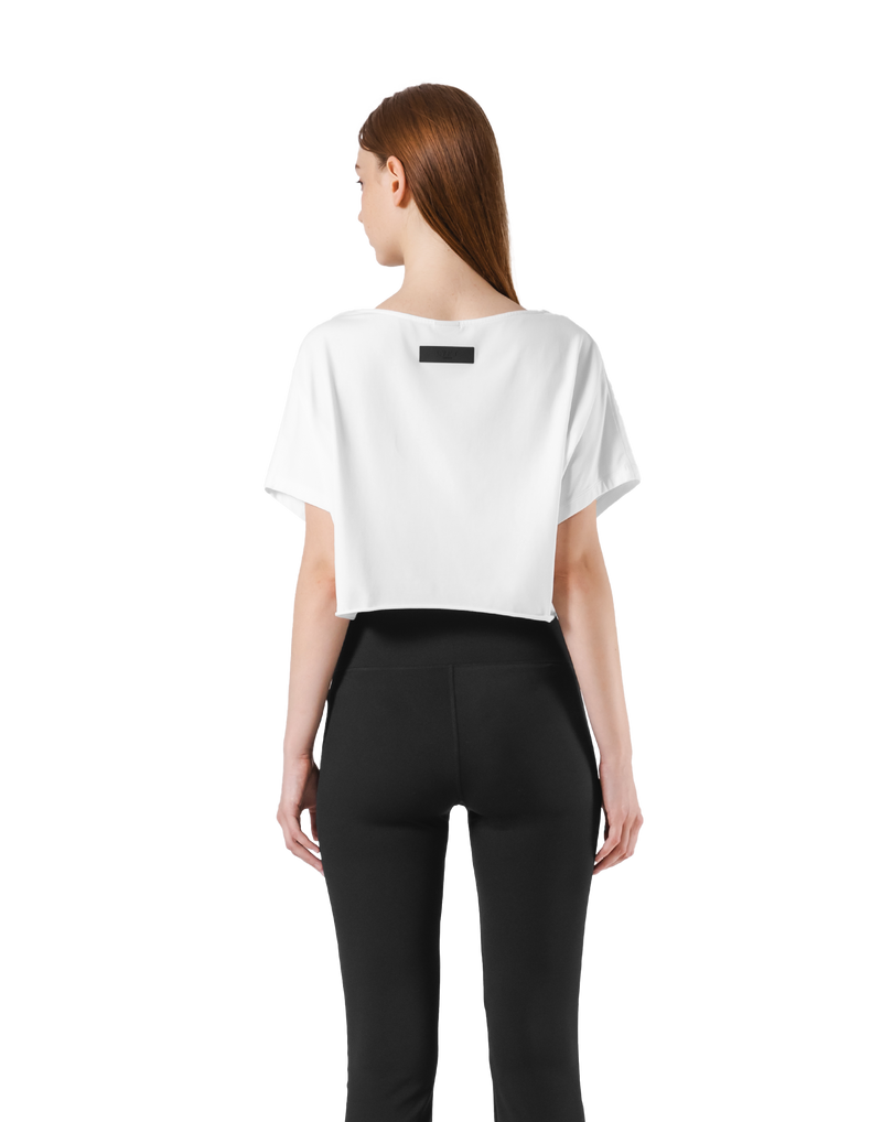 Loose Fit Stretch T-Shirt - White