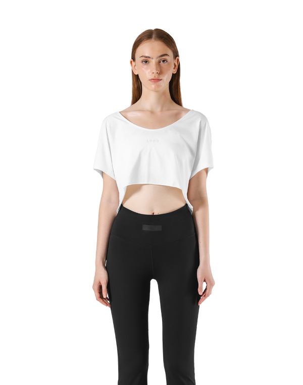 Loose Fit Stretch T-Shirt - White