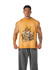 Triple Dog Graphic Vintage Tanktop - Yellow