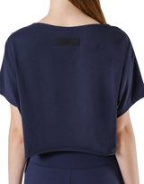 Loose Fit Stretch T-Shirt - Navy