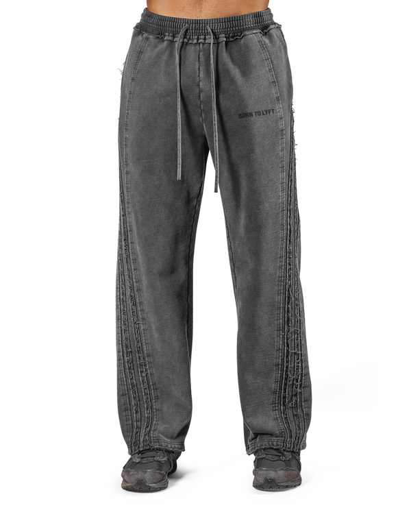 Vintage Sweat Wide Line Pants - D.Grey – LÝFT Vintage Sweat Wide Line Pants - D.Grey – LÝFT