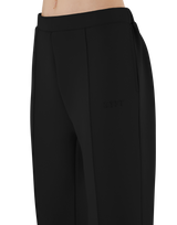 Double Knit Tapered Easy Pants - Black