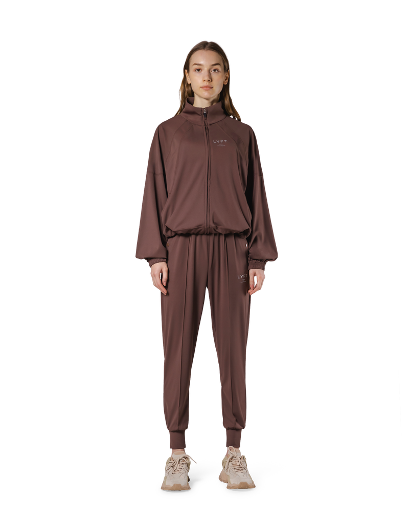 Stretch Wide Track Jacket 2 - Brown