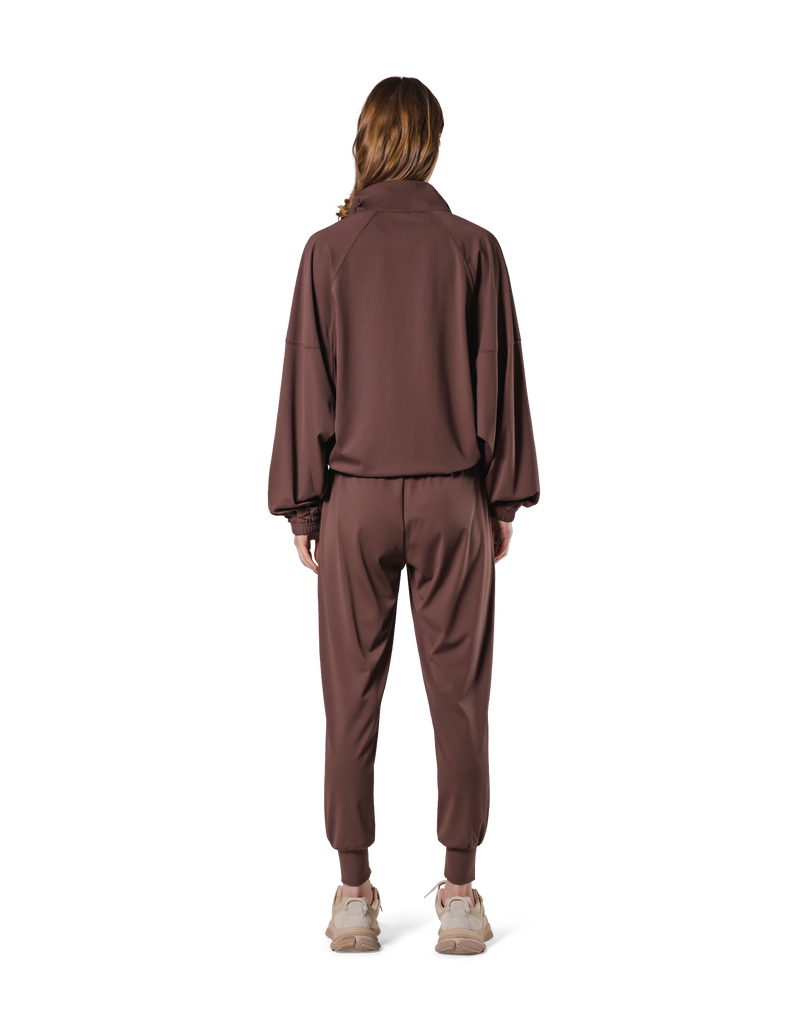 Stretch Wide Track Jacket 2 - Brown