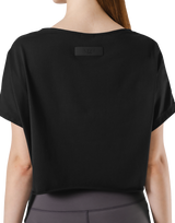 Loose Fit Stretch T-Shirt - Black