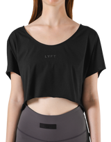 Loose Fit Stretch T-Shirt - Black