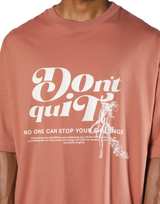 "Do it" Graphic Big T-Shirt  - Salmon