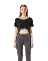 Loose Fit Stretch T-Shirt - Black