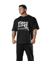 "Do it" Graphic Big T-Shirt  - Black