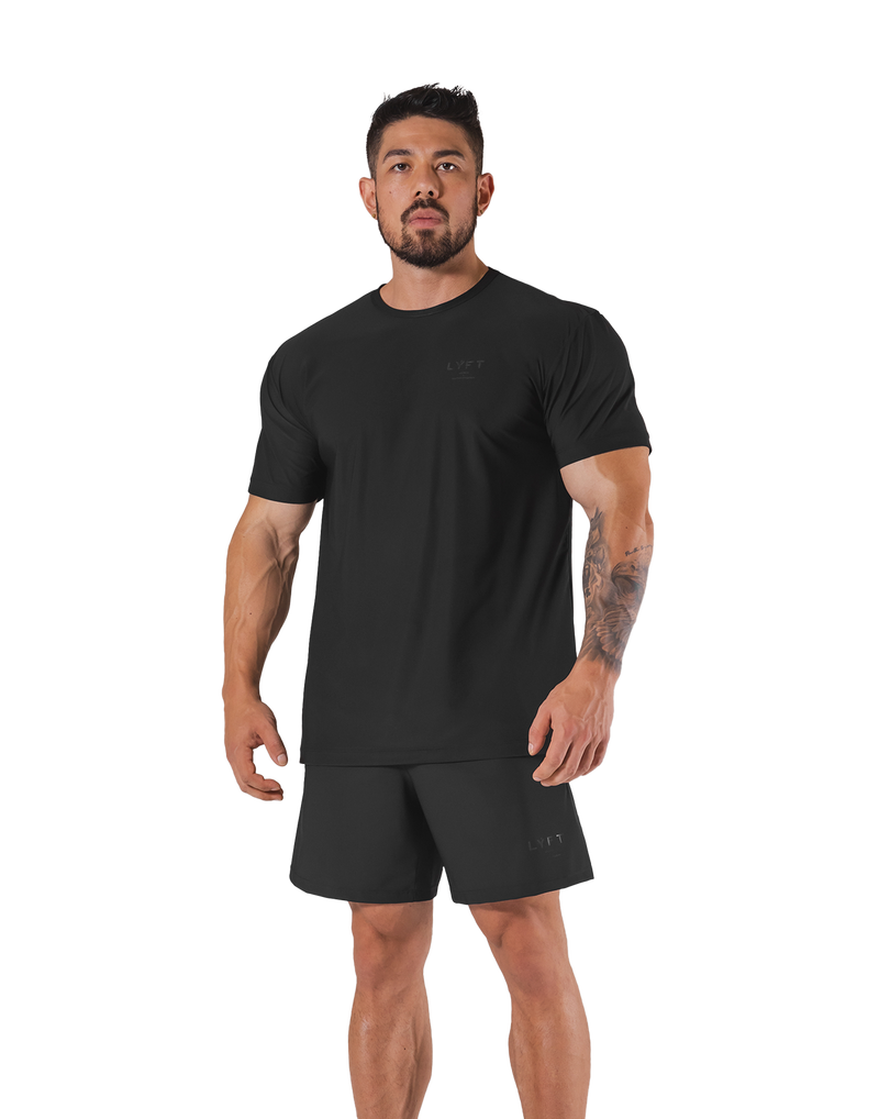 Stretch Nylon Standard T-Shirt - Black