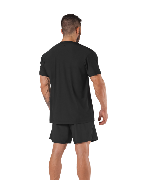 Stretch Nylon Standard T-Shirt - Black