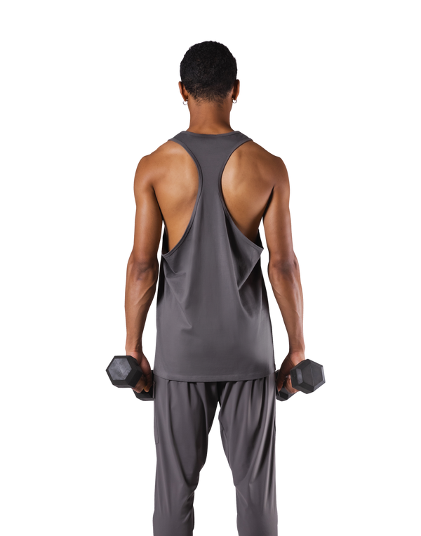 One Point Logo Training Tanktop - D.Grey