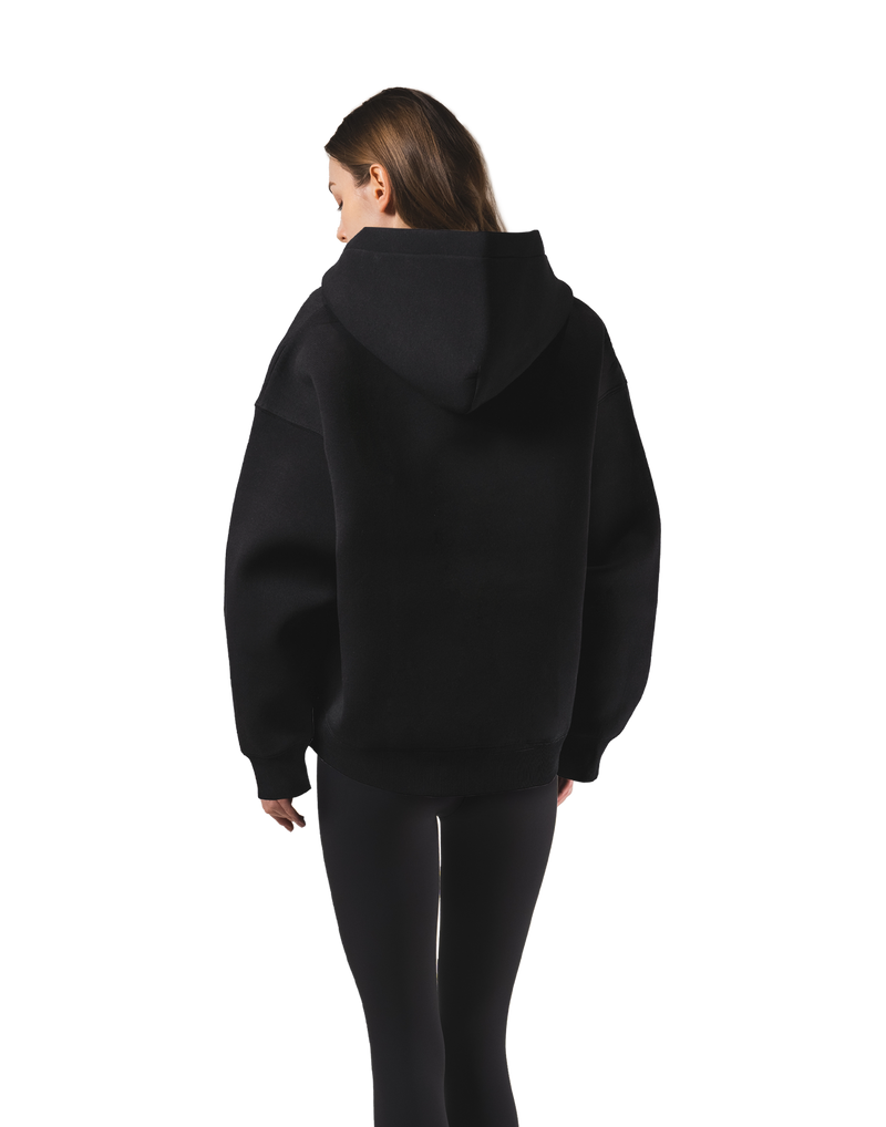 Double Face Zip-Up Hoodie - Black – LÝFT Double Face Zip-Up Hoodie - Black – LÝFT