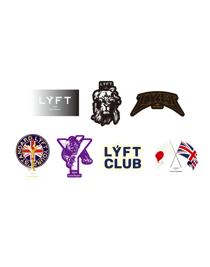 LÝFT Design Sticker Set Ver.1 - Silver