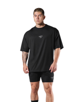 Stretch Logo Big T-Shirt - Black