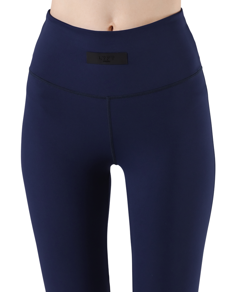 High Rise Flare Leggings - Navy