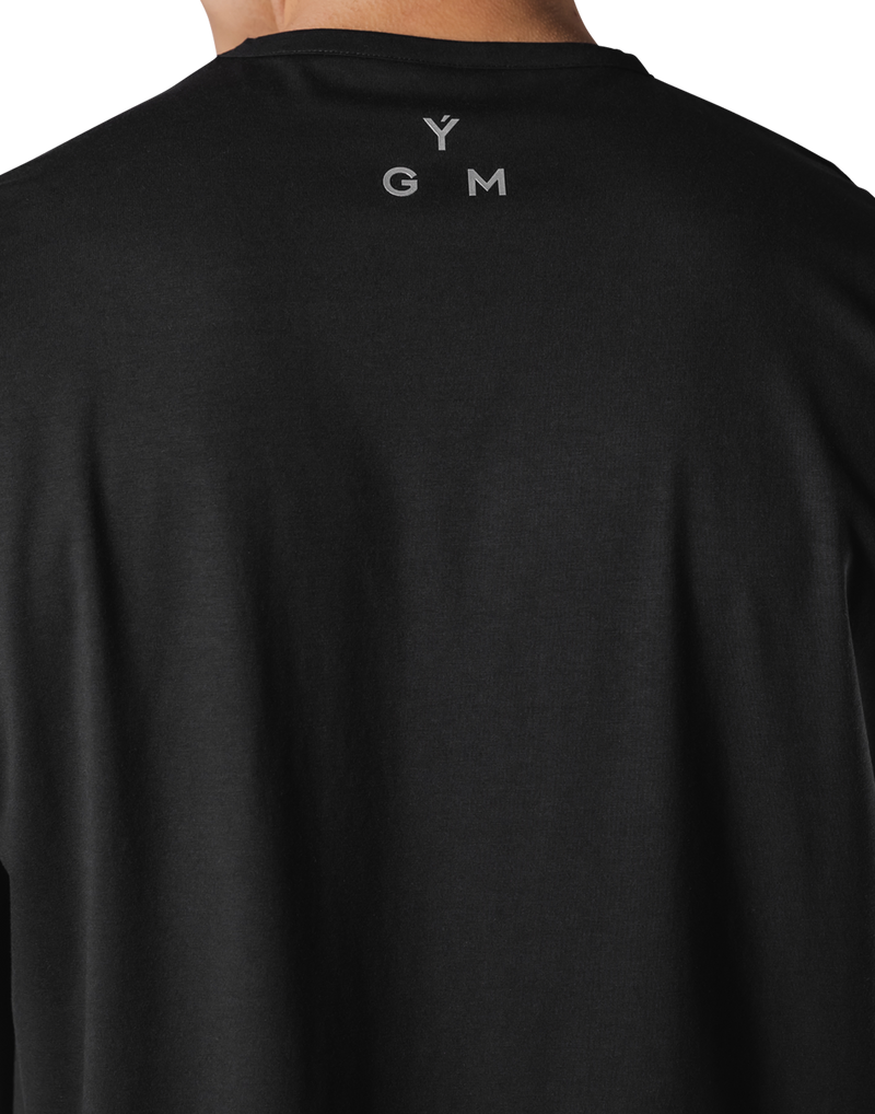 Stretch Logo Big T-Shirt - Black