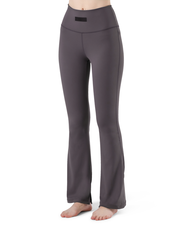 High Rise Flare Leggings - D.Grey