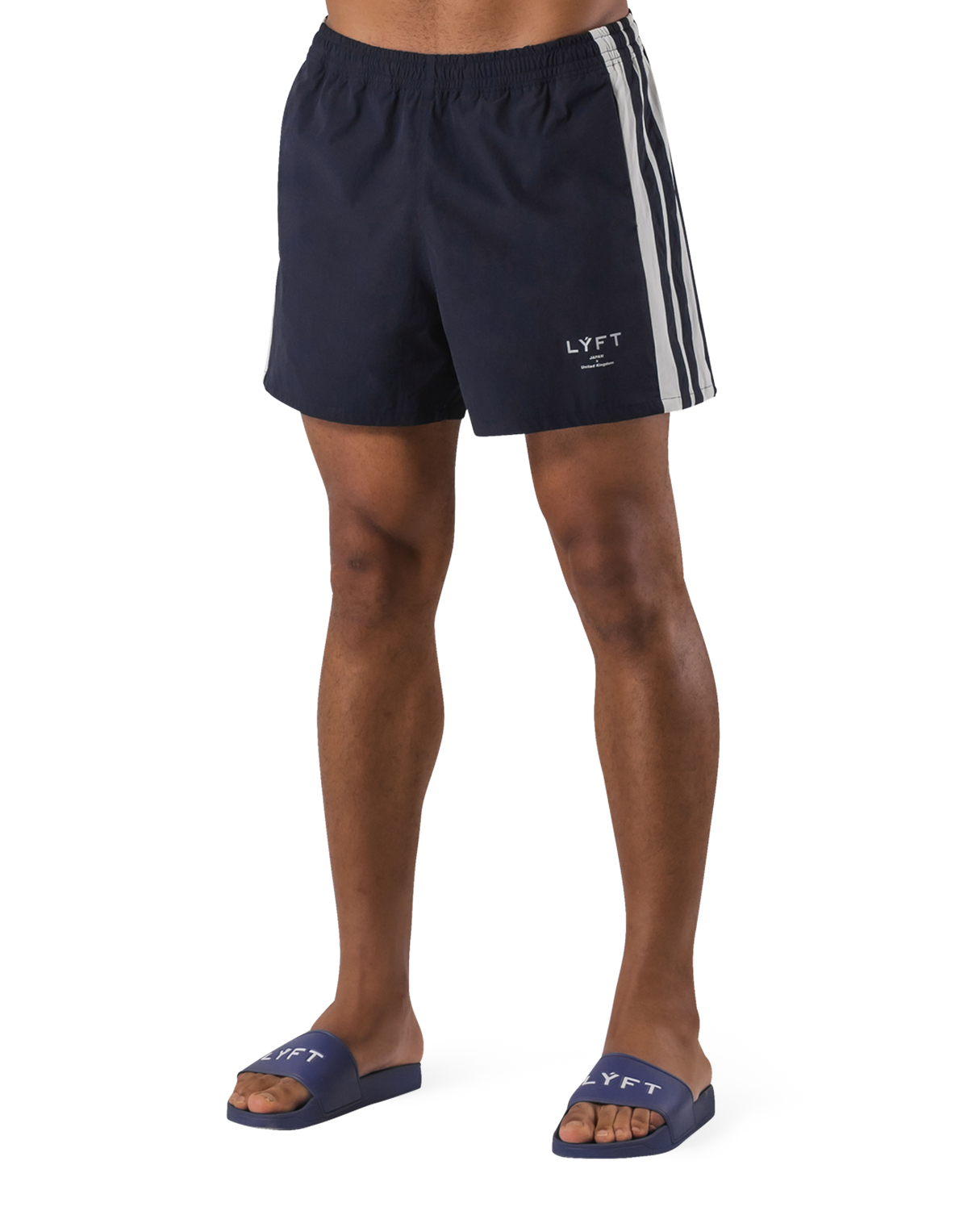 LYFT 2LINE WIDE SHORTS ブラック/グレー LYFT 2LINE WIDE SHORTS ブラック/グレー