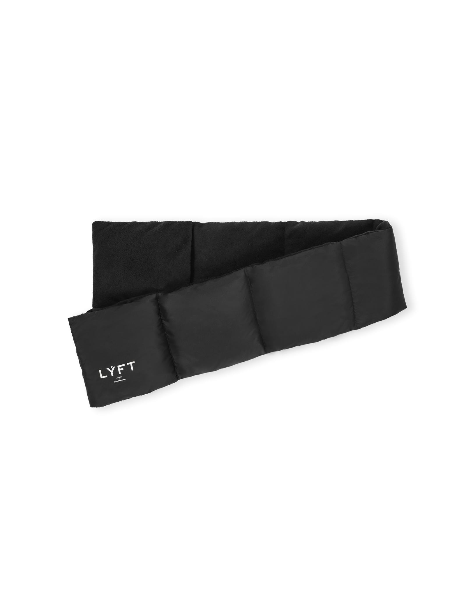 Basic Puffer Scarf - Black – LÝFT Basic Puffer Scarf - Black – LÝFT