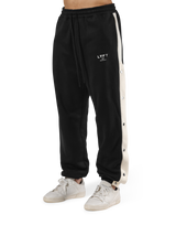 Warm Up Button Sweat Pants - Black