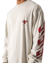 Fire Ý Graphic Long Sleeve T-Shirt - Ivory