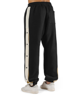 Warm Up Button Sweat Pants - Black