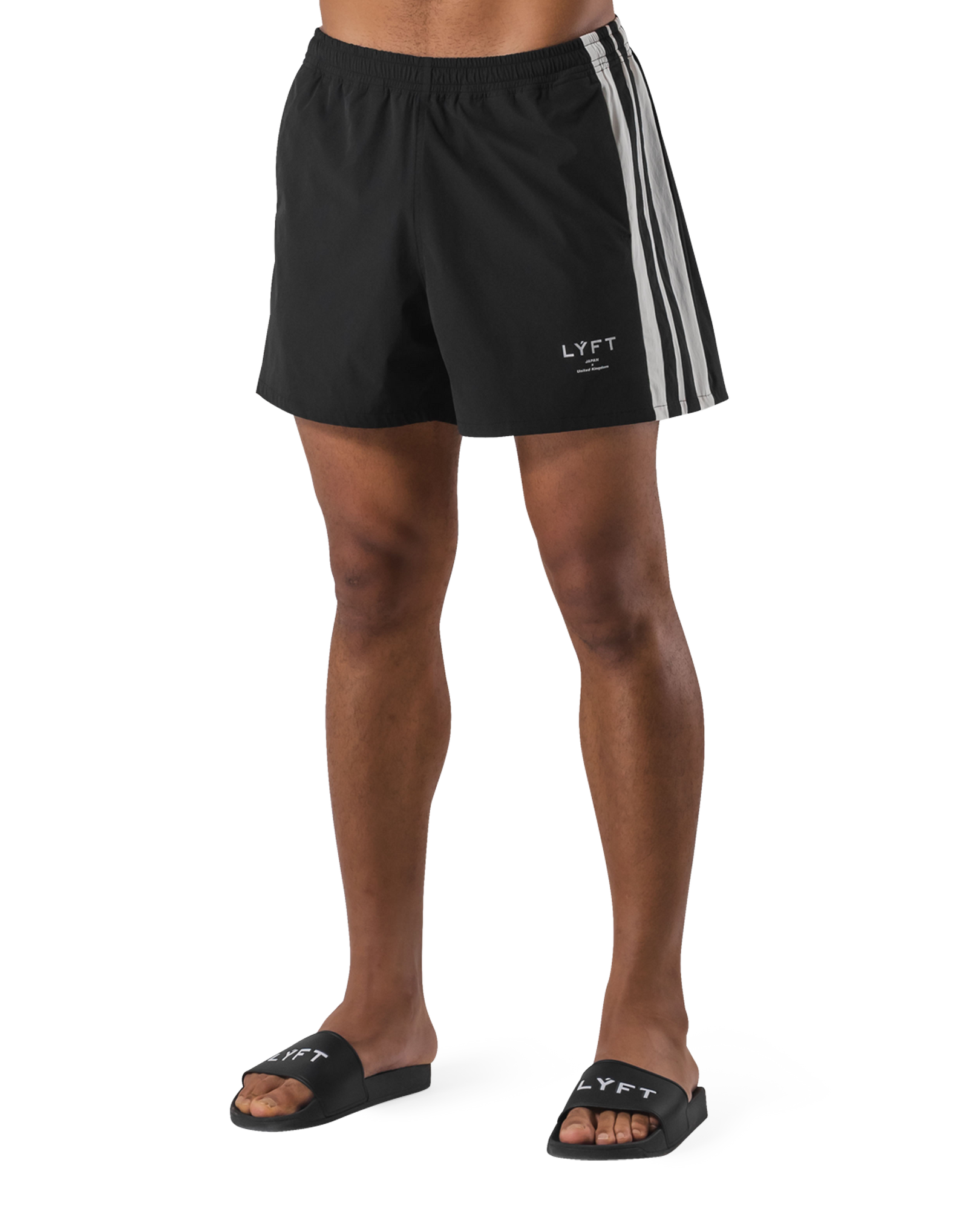 LÝFT 2Line Swim Shorts - Black LÝFT 2Line Swim Shorts - Black